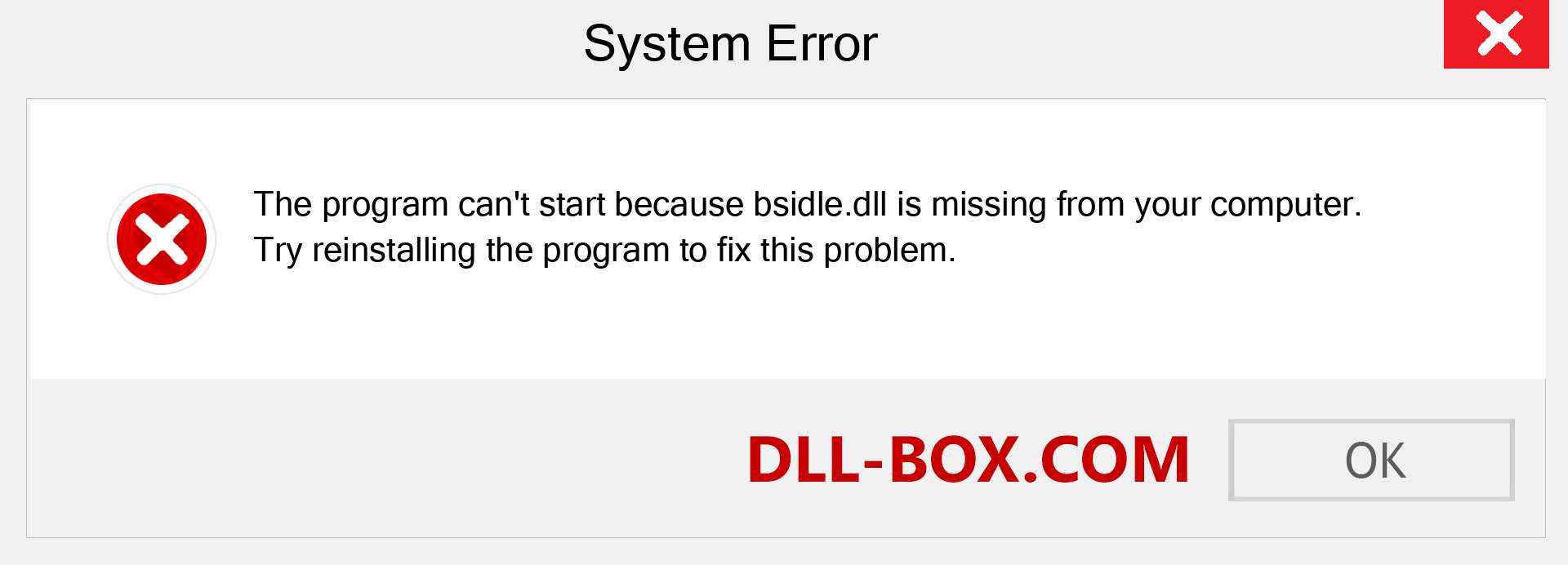  bsidle.dll file is missing?. Download for Windows 7, 8, 10 - Fix  bsidle dll Missing Error on Windows, photos, images